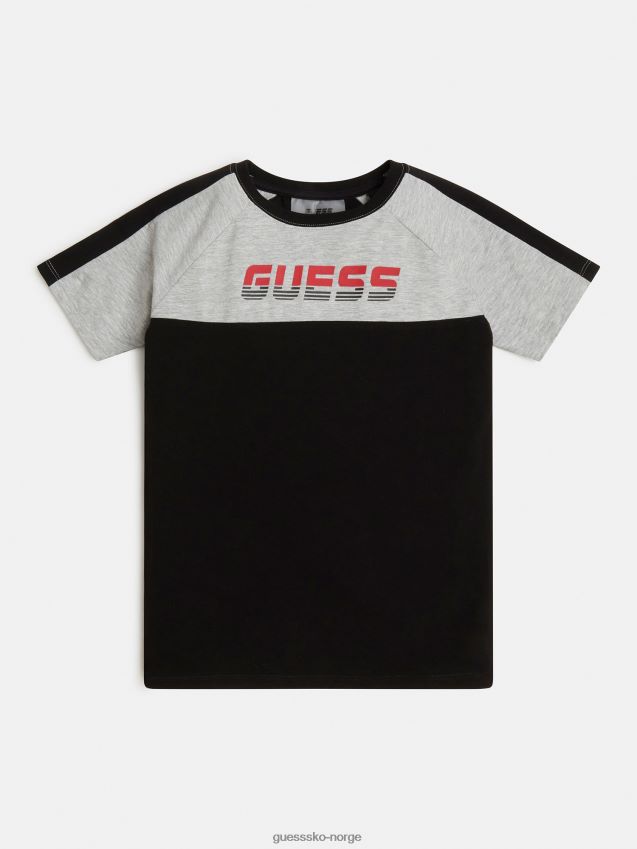 Guess svart fargeblokk t-skjorte svart gutt F0LJ801870