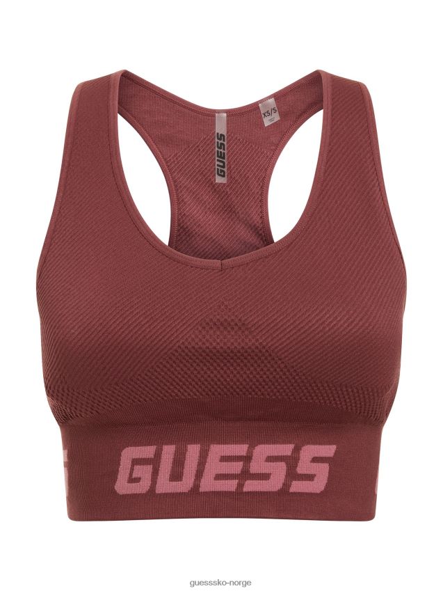 Guess burgunder sømløs aktiv bh burgunder kvinner F0LJ803012
