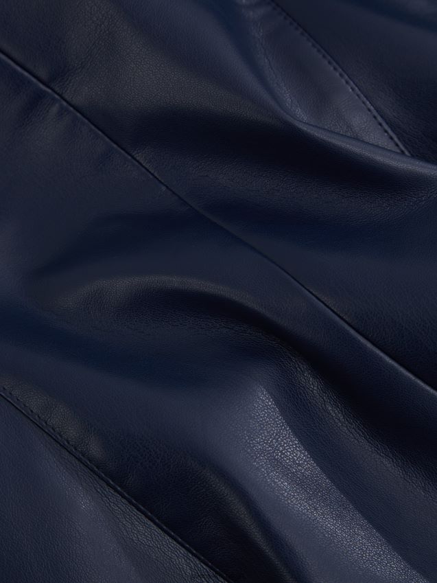 Guess emelie blazer i imitert skinn svertet blå svertet blå kvinner F0LJ809217