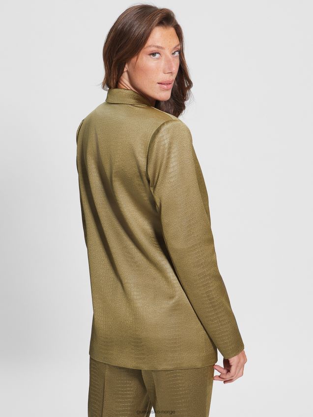 Guess øko adriana blazer varm ørken multi varm ørken multi kvinner F0LJ809216