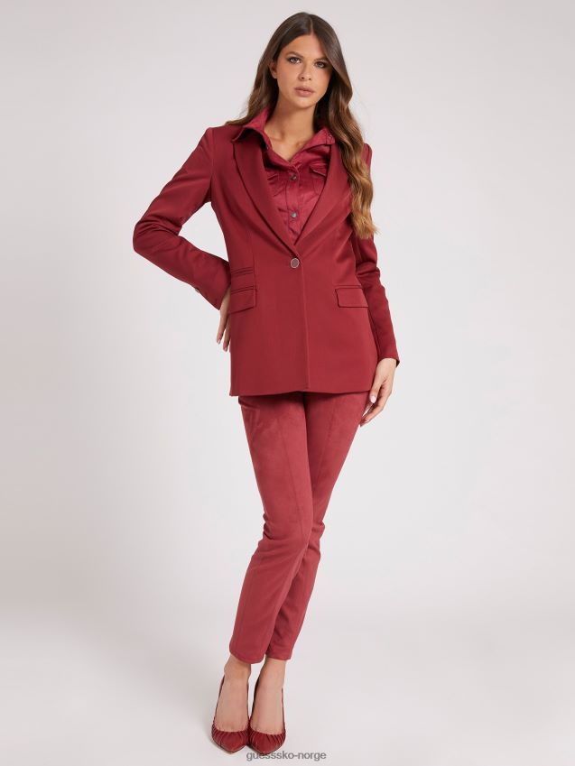 Guess rød blazer i viskoseblanding rød kvinner F0LJ806395