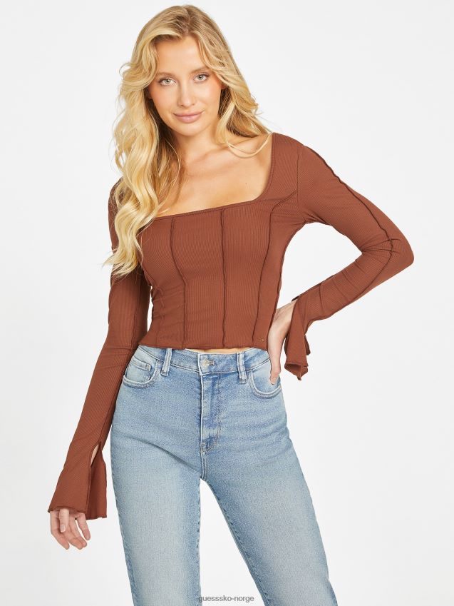 Guess eco usra langermet topp hickory herregård hickory herregård kvinner F0LJ807178