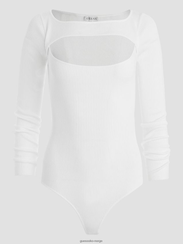 Guess eco liv cutout body due hvit due hvit kvinner F0LJ809615