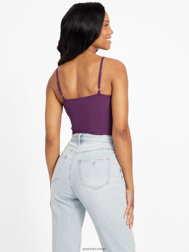 Guess gil floral bodysuit druevin drue vin kvinner F0LJ807289