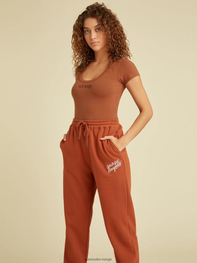 Guess rød bodysuit med logo foran rød kvinner F0LJ806528