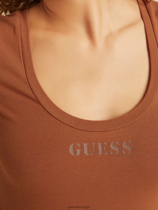 Guess rød bodysuit med logo foran rød kvinner F0LJ806528