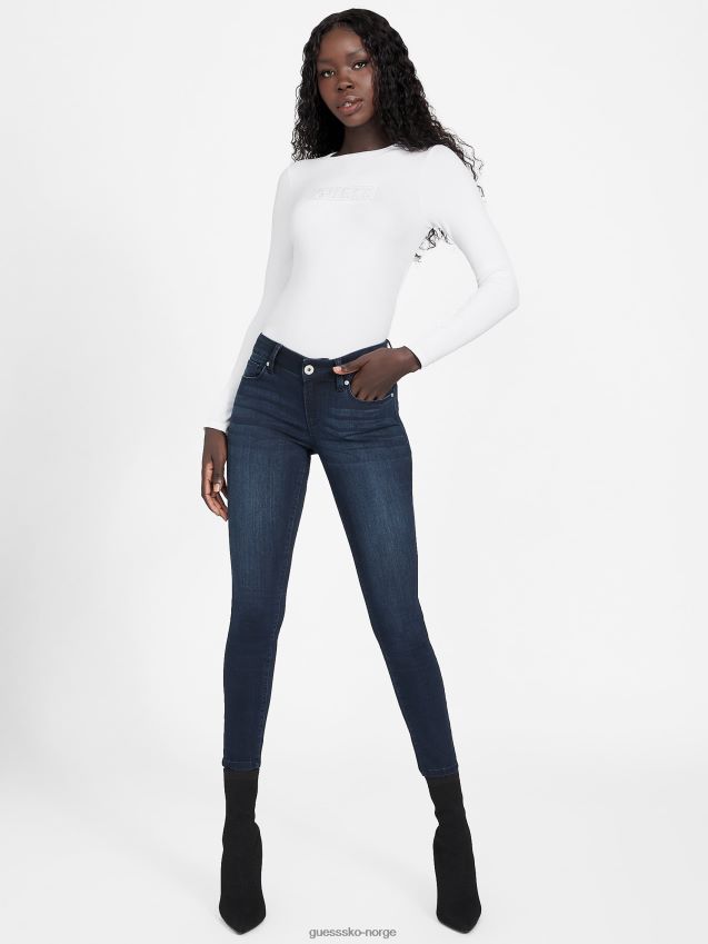 Guess ren hvit øko jalila bodysuit Ren hvit kvinner F0LJ807093