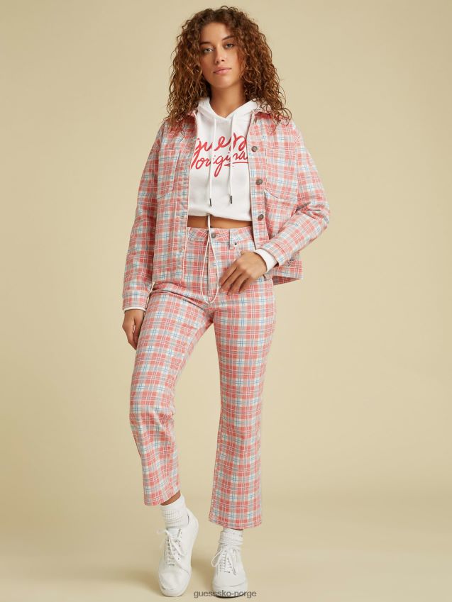 Guess avslappet passform denimbukse rød multi rød multi kvinner F0LJ806438