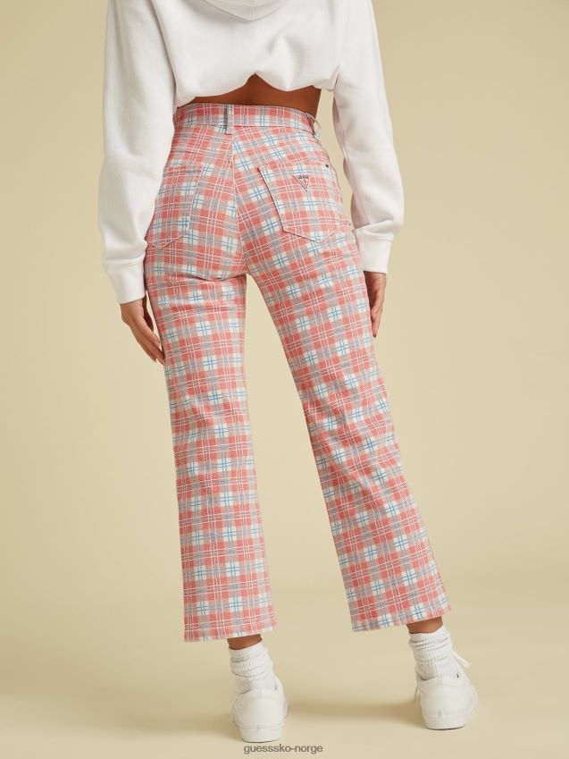 Guess avslappet passform denimbukse rød multi rød multi kvinner F0LJ806438