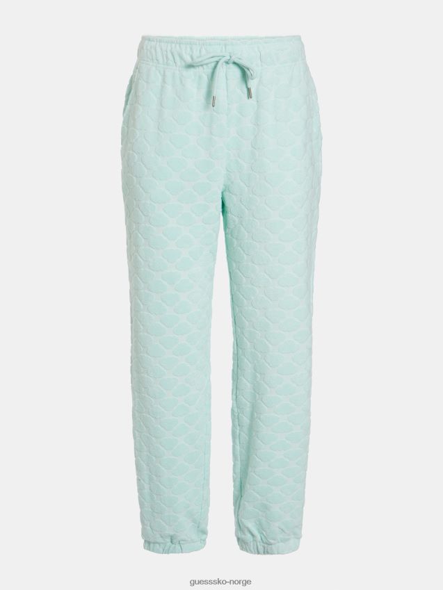 Guess blå bukse med all-over print blå kvinner F0LJ806311