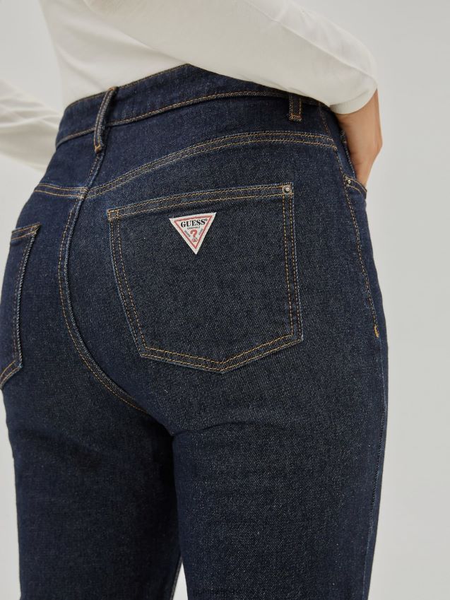 Guess blå bukse med avslappet passform blå kvinner F0LJ806603