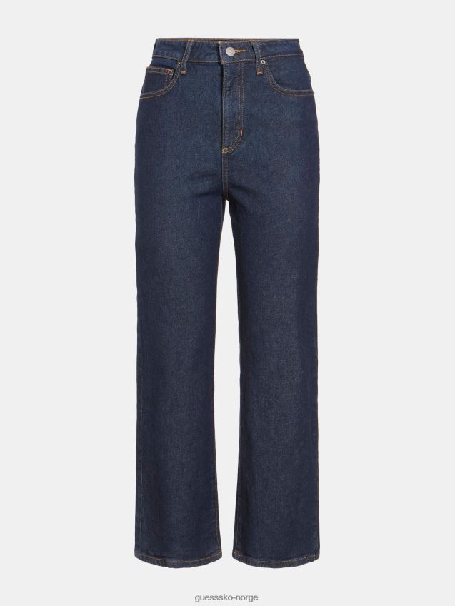 Guess blå bukse med avslappet passform blå kvinner F0LJ806603