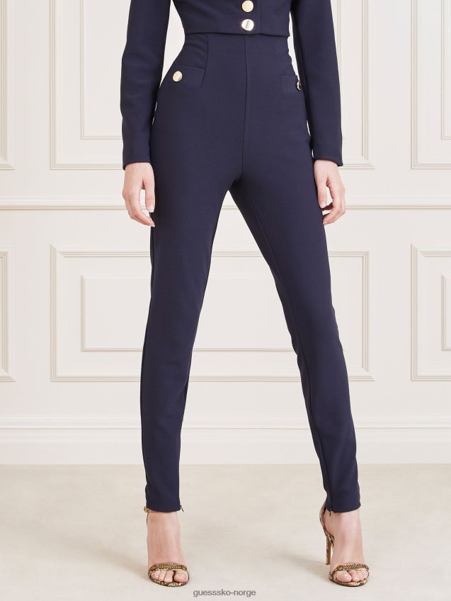 Guess blå marciano bukse med skinny fit blå kvinner F0LJ803372