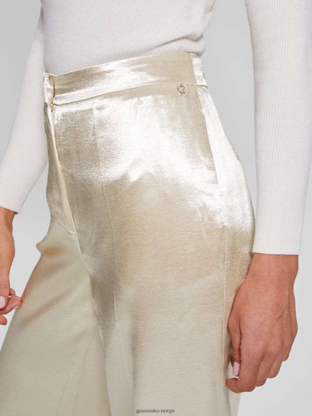 Guess brisilda satengbukser perle østers perle østers kvinner F0LJ809186