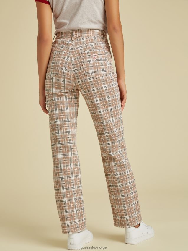 Guess brun denimbukse med avslappet passform brun kvinner F0LJ806051