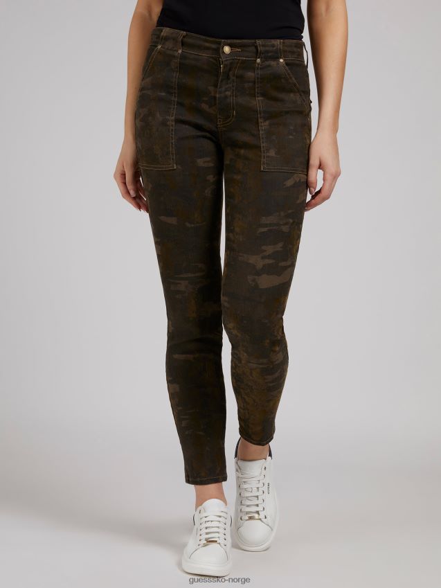 Guess camouflage camouflage skinny fit bukse kamuflere kvinner F0LJ806512