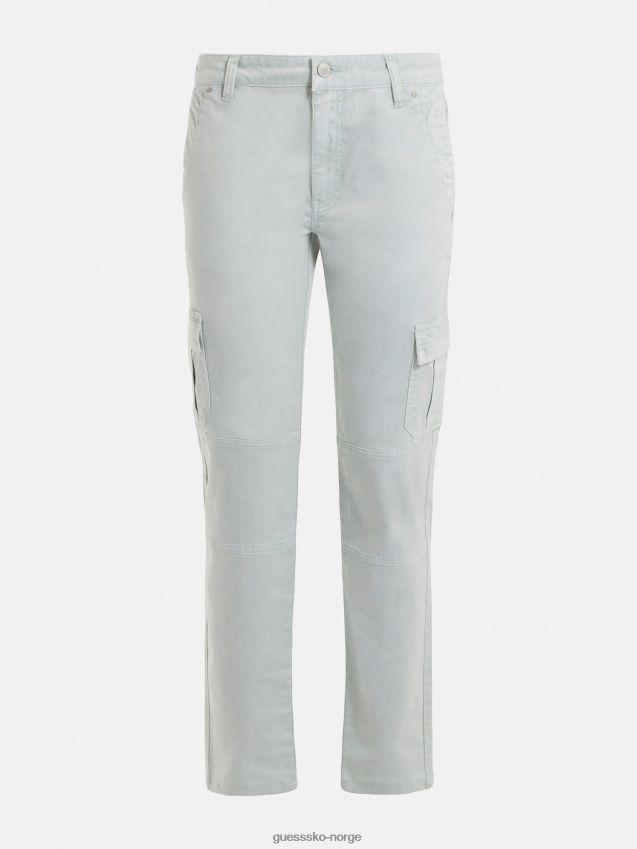 Guess cargo skinny fit bukse blågrønn blågrønn kvinner F0LJ806619