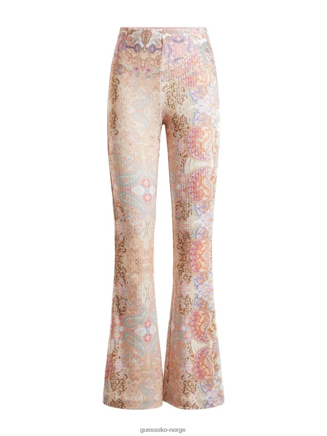 Guess genserbukse med paisley-print i multi rosa multi rosa kvinner F0LJ802810