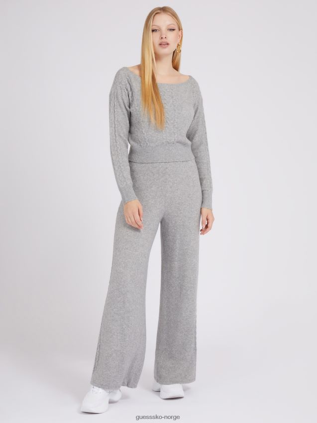 Guess grå multikabler genser med brede ben grå multi kvinner F0LJ802938