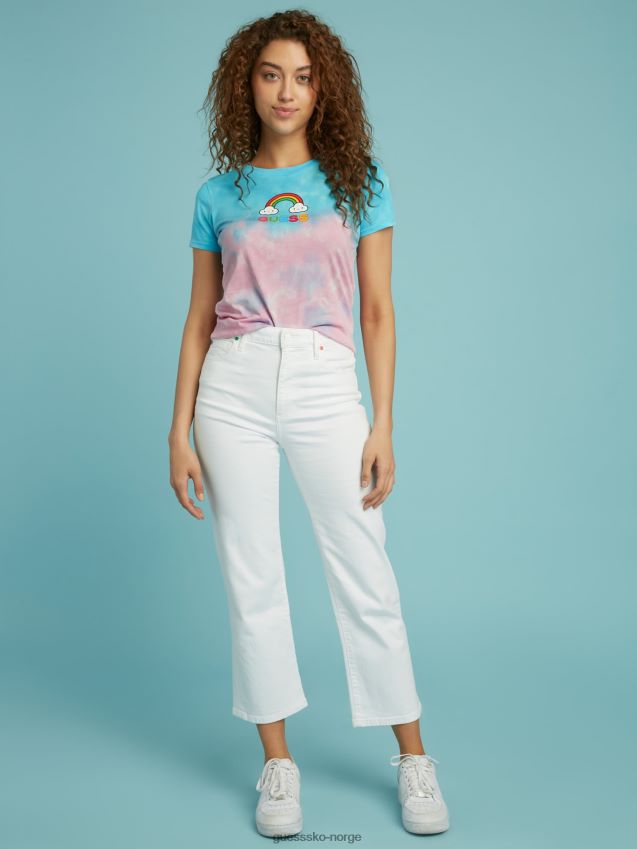 Guess hvit denimbukse med avslappet passform hvit kvinner F0LJ806696