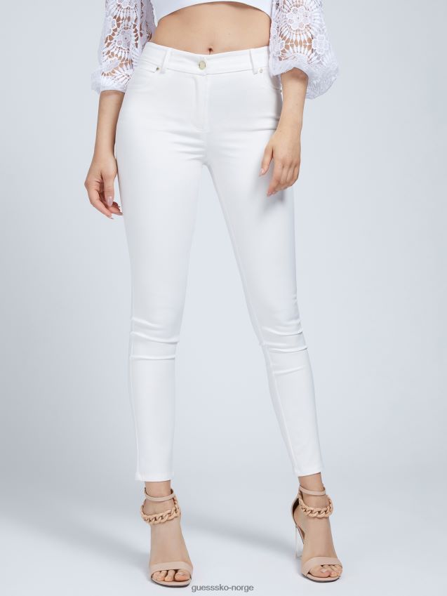 Guess hvit marciano skinny bukse hvit kvinner F0LJ806032