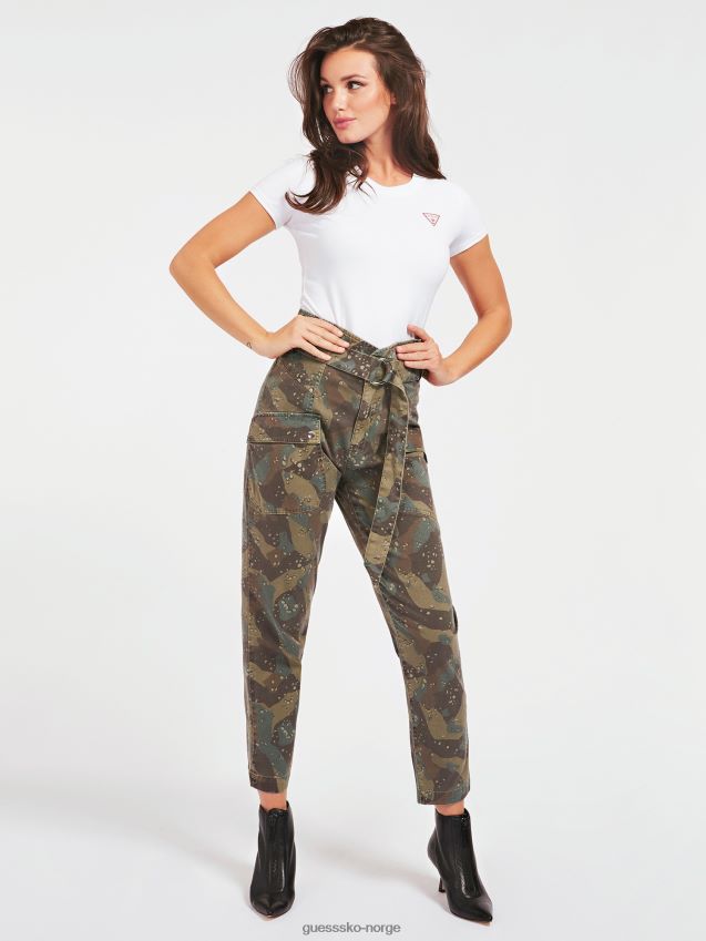 Guess kamuflasje over hele print bukse med avslappet passform kamuflere kvinner F0LJ805772