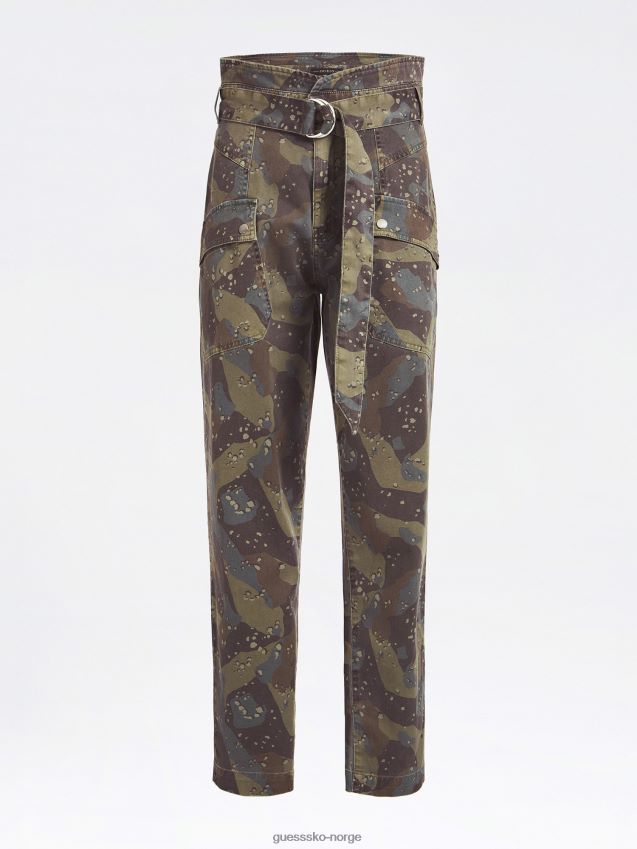 Guess kamuflasje over hele print bukse med avslappet passform kamuflere kvinner F0LJ805772