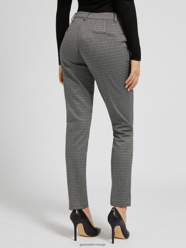 Guess lurex pied de poule bukser grå grå kvinner F0LJ802683