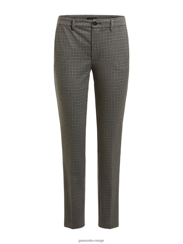 Guess lurex pied de poule bukser grå grå kvinner F0LJ802683