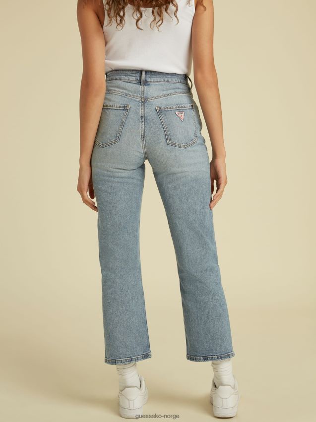 Guess lyseblå denimbukse med avslappet passform lyse blå kvinner F0LJ805921