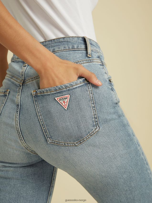 Guess lyseblå denimbukse med avslappet passform lyse blå kvinner F0LJ805921
