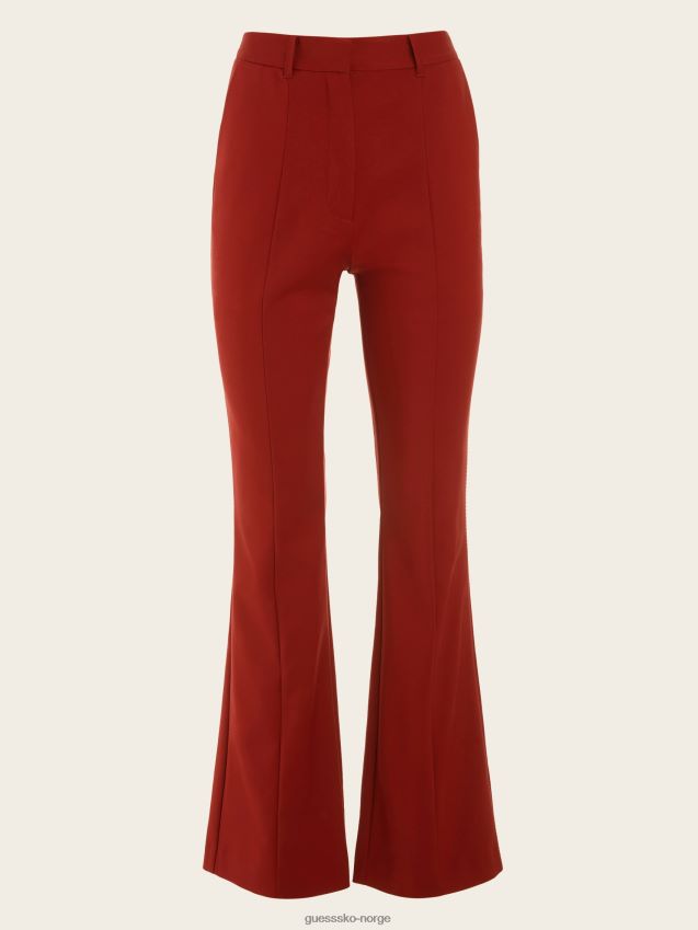 Guess mørk syltetøy rød hollywood flare bukse mørk syltetøyrød kvinner F0LJ809662