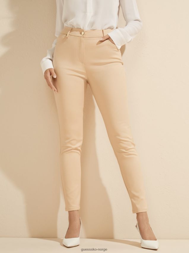 Guess marciano skinny pant beige beige kvinner F0LJ806615
