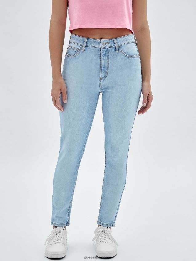 Guess mote ny blå skinny fit denimbukse blå kvinner F0LJ803018