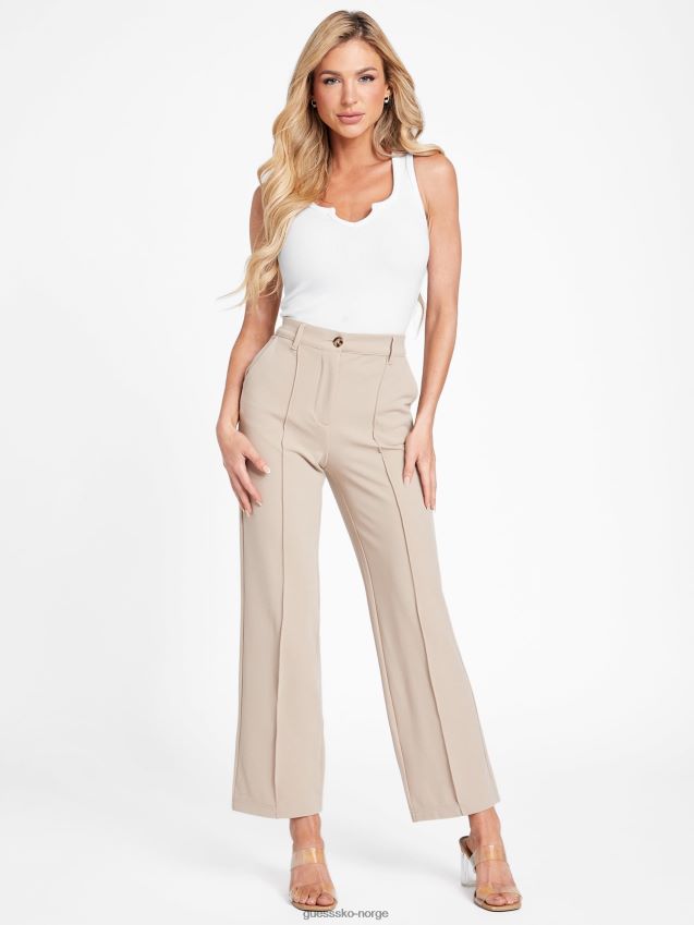 Guess pascual bukser fløyel taupe fløyel taupe kvinner F0LJ807427