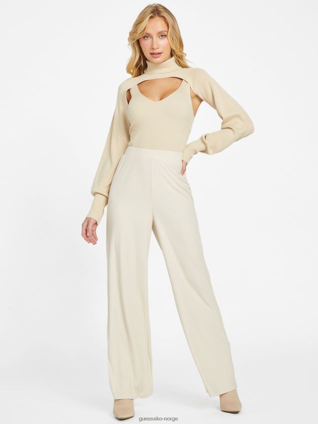 Guess pearl oyster valene palazzo bukser perle østers kvinner F0LJ807207