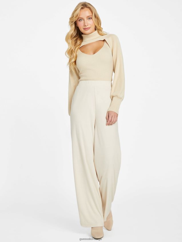 Guess pearl oyster valene palazzo bukser perle østers kvinner F0LJ807207