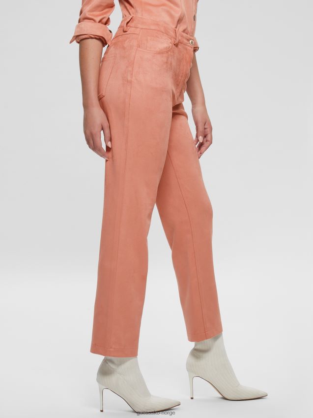 Guess sateng rose kelly straight bukser sateng rose kvinner F0LJ809220