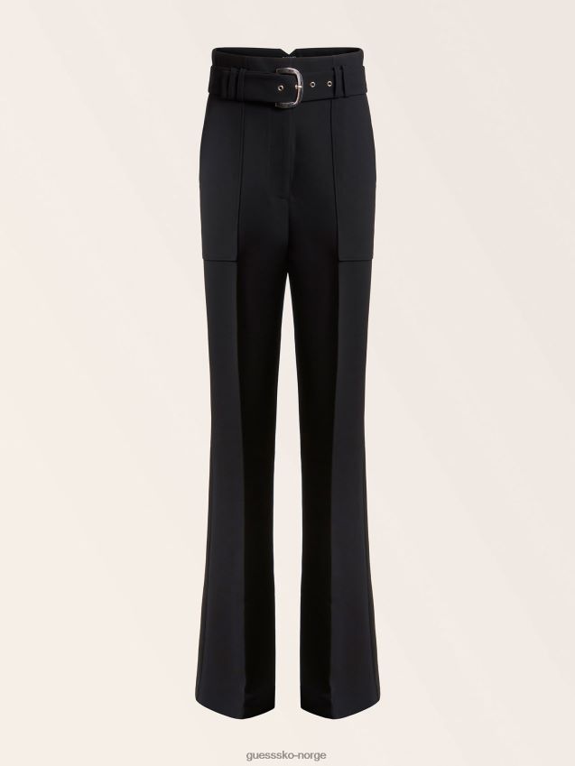 Guess svart marciano beltebukse med brede ben svart kvinner F0LJ806768