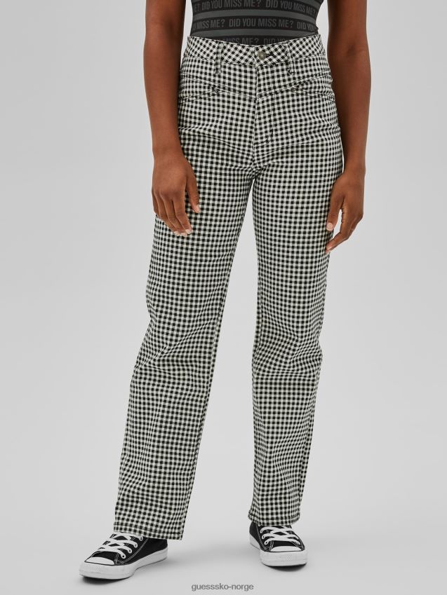 Guess svart multi regular denimbukse svart multi kvinner F0LJ805806