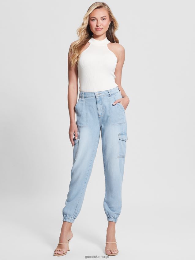 Guess tulum wash eco bowie cargo chinos tulum vask kvinner F0LJ809592