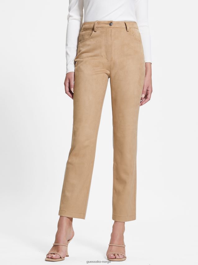 Guess våt sand kelly straight bukser våt sand kvinner F0LJ809214