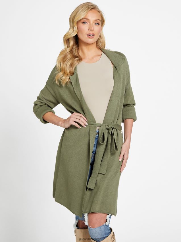 Guess dani longline cardigan isle wash 32'' isle wash 32'' kvinner F0LJ807260