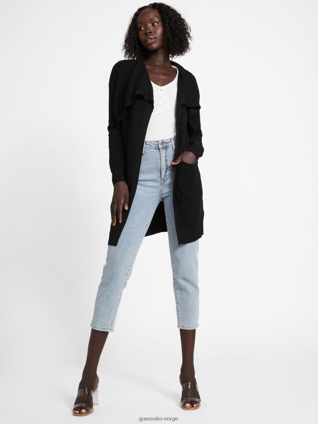 Guess jet black maidan cardigan kulsvart kvinner F0LJ806891