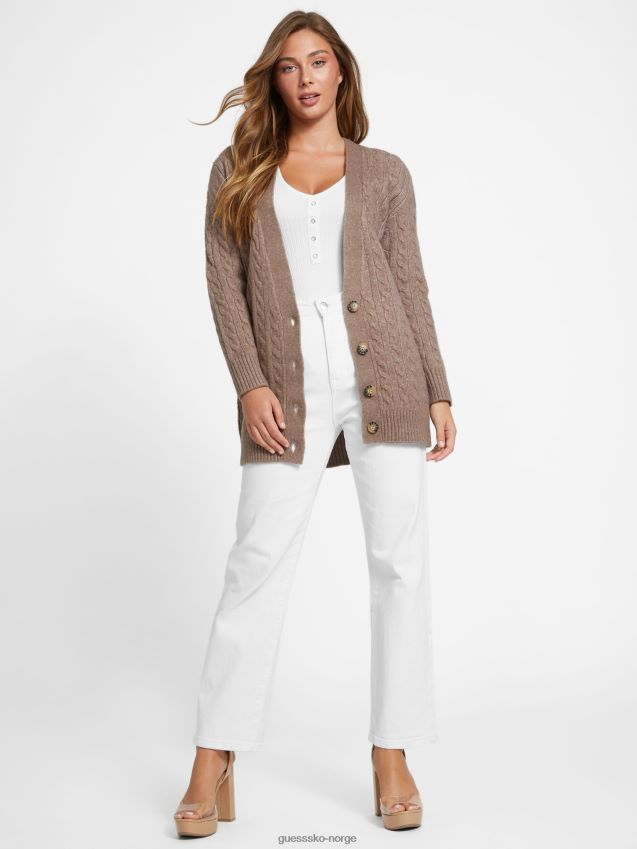 Guess ojai ullblanding cardigan myk mink myk mink kvinner F0LJ806900