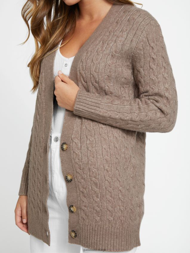 Guess ojai ullblanding cardigan myk mink myk mink kvinner F0LJ806900