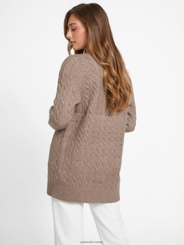 Guess ojai ullblanding cardigan myk mink myk mink kvinner F0LJ806900