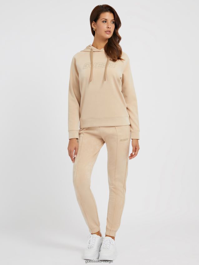 Guess beige genser i imitert semsket skinn beige kvinner F0LJ804872