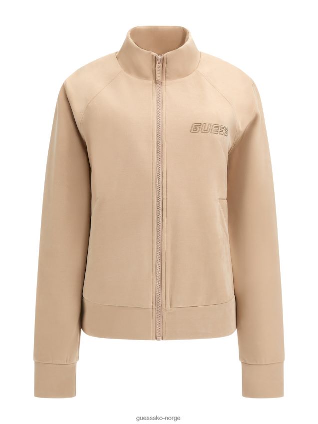 Guess beige genser i imitert semsket skinn beige kvinner F0LJ804886