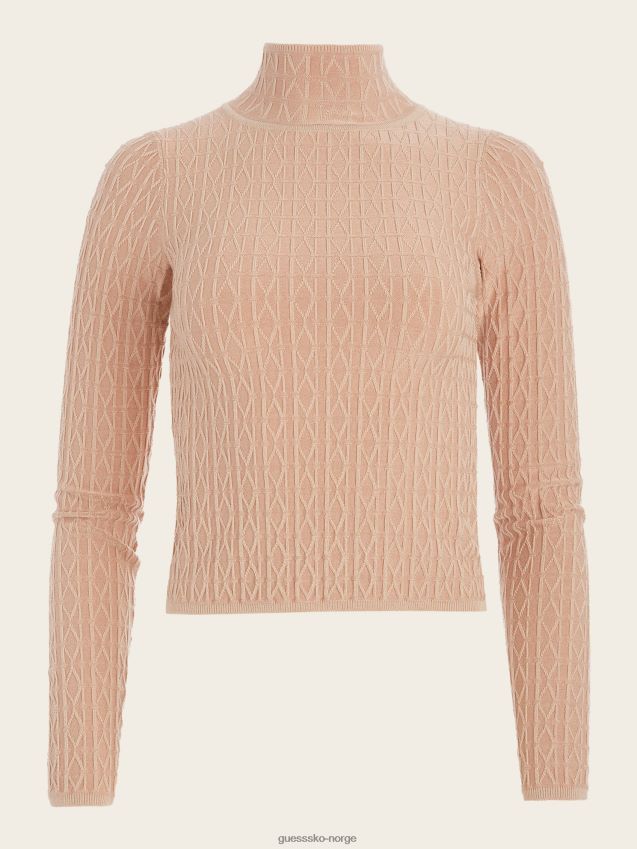 Guess blonde ambition emma jacquard genser topp blonde ambisjoner kvinner F0LJ809383